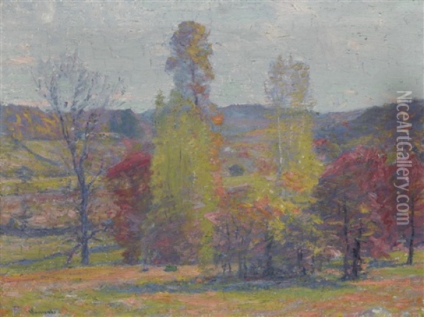 Fecund Autumn Oil Painting - Robert Vonnoh