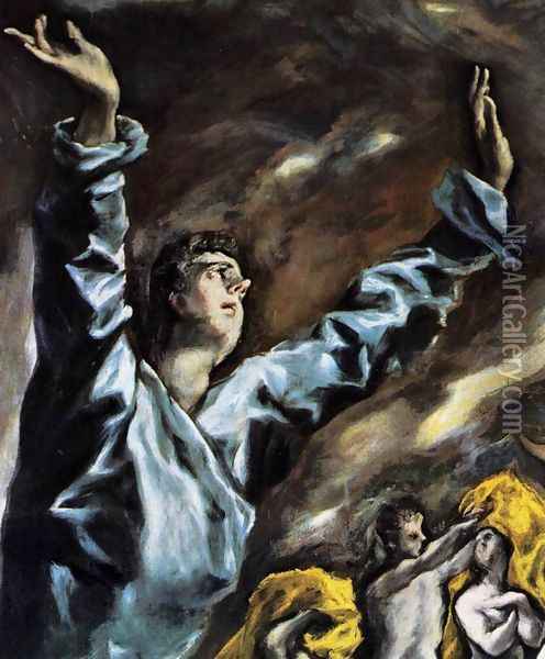 The Opening of the Fifth Seal (detail 1) 1608-14 Oil Painting - El Greco (Domenikos Theotokopoulos)