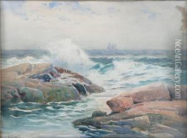 Seascape Oil Painting - John A. Cook