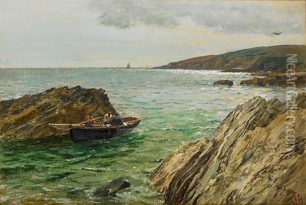 Waiting For The Tide Oil Painting - Charles Napier Hemy