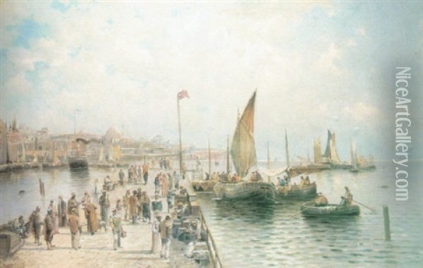 El Puerto De Estambul Oil Painting -  Carolus-Duran