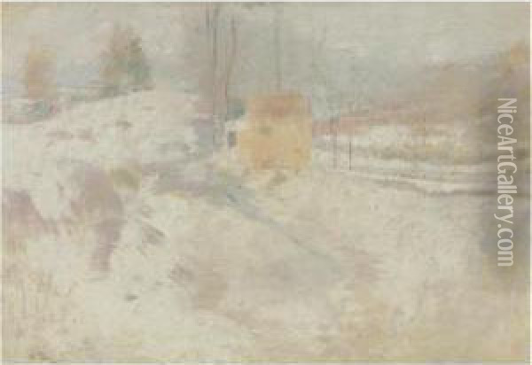 Winter Harmony Oil Painting - John Henry Twachtman