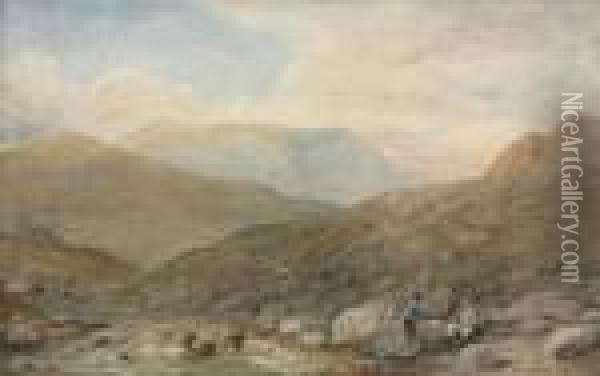 Cader Idris, North Wales Oil Painting - John Varley