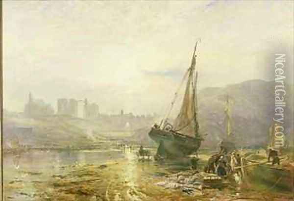 Holy Island Lindisfarne Oil Painting - Samuel Bough