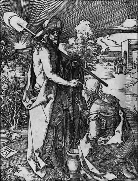 Noli Me Tangere, from The Little Passion Oil Painting - Albrecht Durer
