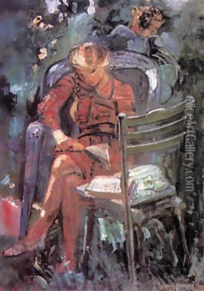 Reading Girl 1953 Oil Painting - Karl Briullov