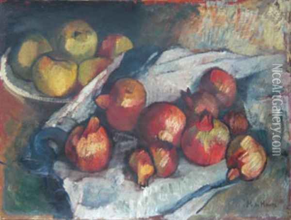 Nature Morte Aux Fruits Oil Painting - Jacob Isaac Meyer de Haan