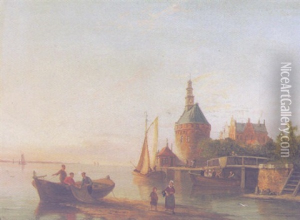 Zuider Zee Oil Painting - Pieter Cornelis Dommershuijzen