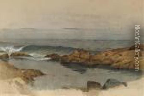 Small Cove At Sea Oil Painting - Alfred Thompson Bricher