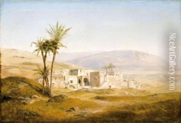 Betlehem Oil Painting - Karoly Telepy