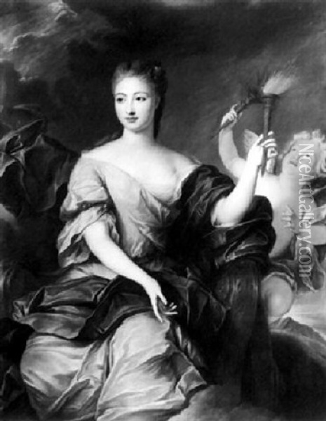 Portrait Of A Lady As Venus Oil Painting - Pierre Gobert