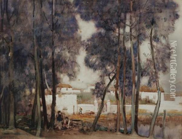 Algerias, Spain Oil Painting - Sir Alfred East