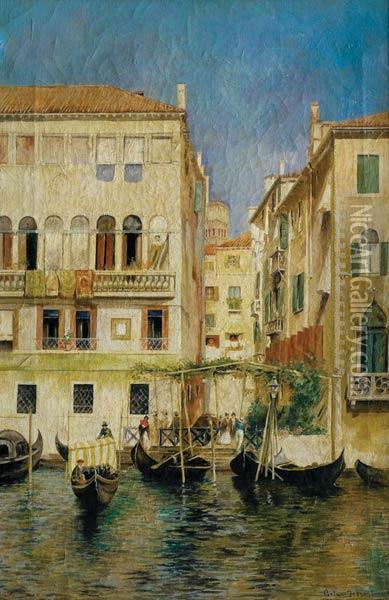 Venecia Oil Painting - Arturo Ferrari