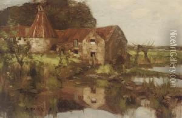 The Old Mill Oil Painting - David Gauld