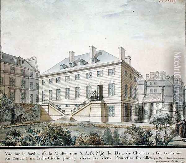 The Pavilion at Bellechasse, 1778 Oil Painting - Bernard Poyet