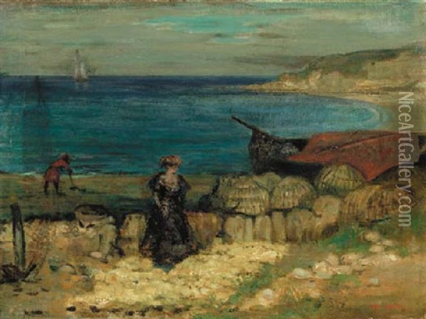 Swanage Bay Oil Painting - Charles Conder