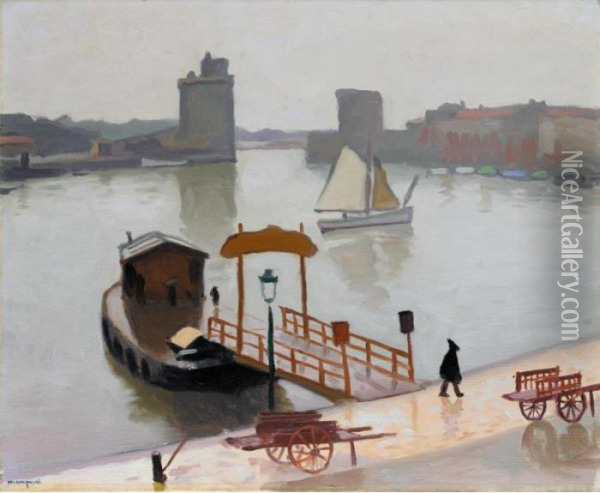 Le Port De La Rochelle Oil Painting - Albert Marquet