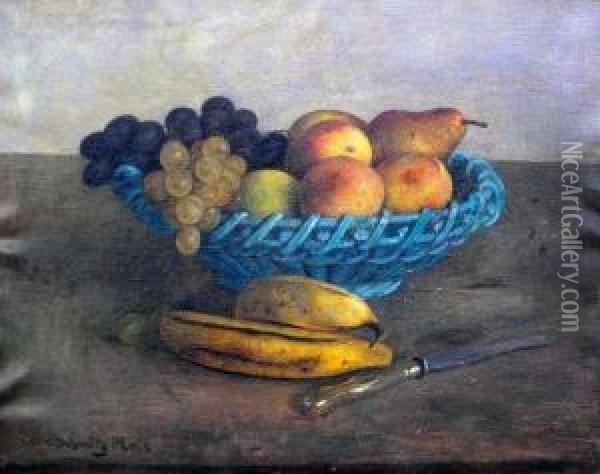 Fruchtestilleben Oil Painting - Carl Schmitz-Pleis