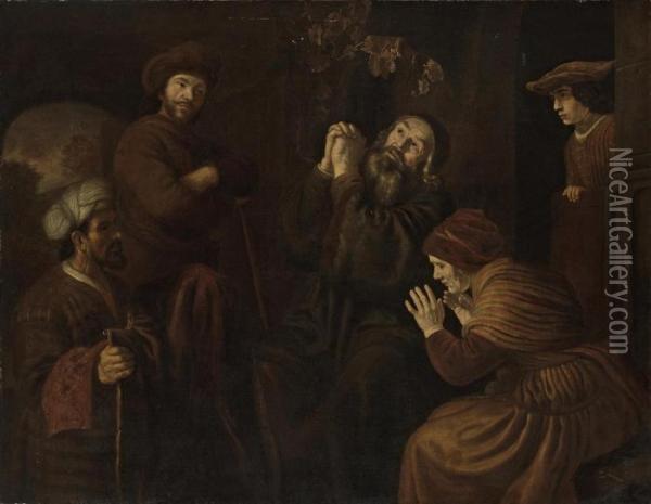 Jacob Being Shown Joseph's Robe Oil Painting - Jan Victors