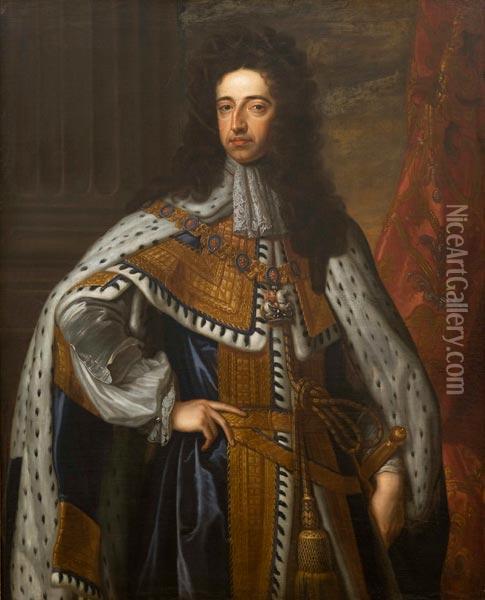 Ritratto Di William Iii Re Di Inghilterra, Principe Di Orange Oil Painting - Sir Godfrey Kneller