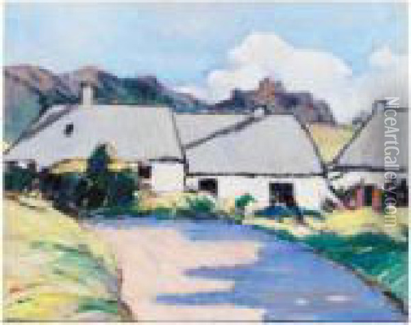A Galloway Farm Oil Painting - Ernest Archibald Taylor