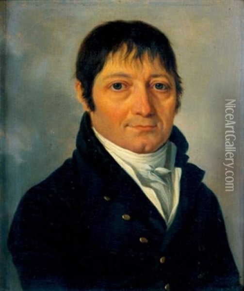 Portrait Du Comte Gaspard Erasme De Contades (1758-1834) Oil Painting - Francois Jean (Jean Francois) Sablet
