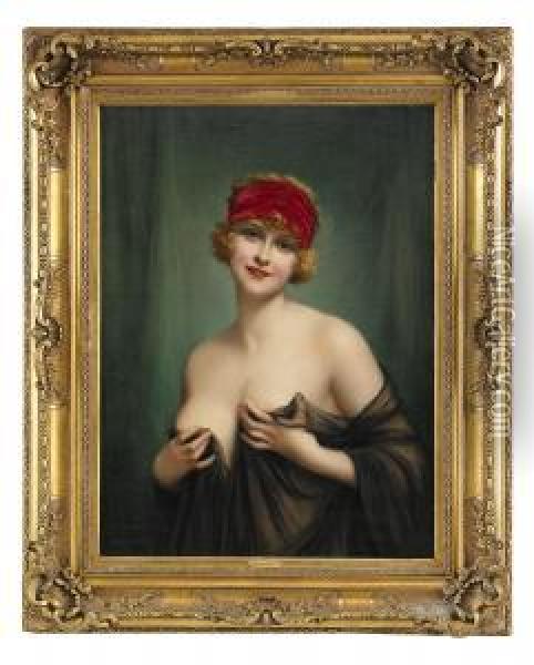 Young Beauty Oil Painting - Francois Martin-Kavel