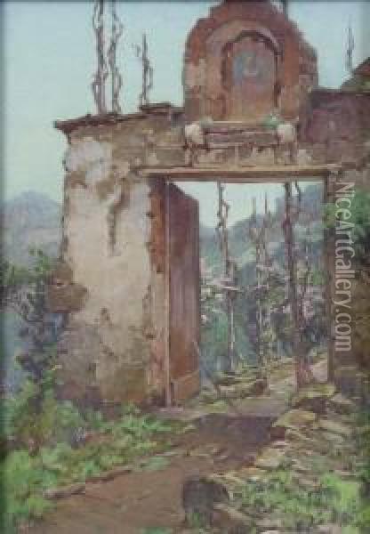 Sorrento Landscape Oil Painting - Hezekiah Anthony Dyer