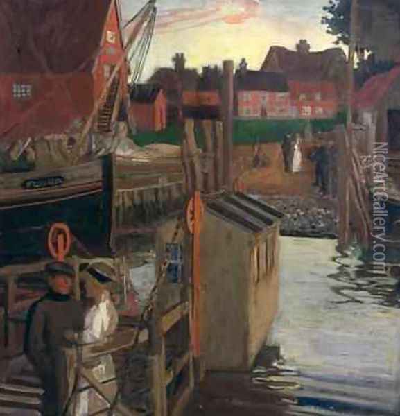 The Ferry Walberswick Oil Painting - Maurice William Greiffenhagen