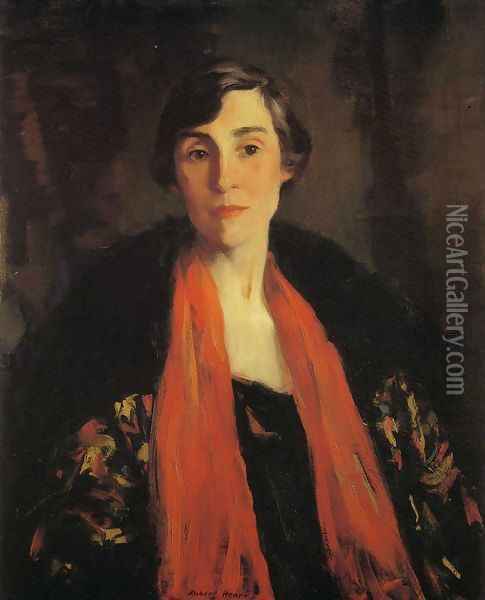 Portrait of Mary Fanton Roberts Oil Painting - Robert Henri