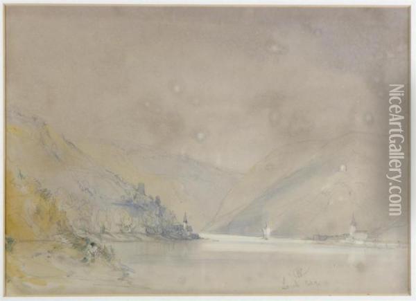 Lorch On The Rhine Oil Painting - William Callow