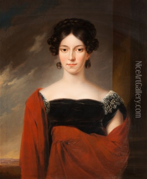 Sophia Magdalena Cantzler (1799-1890) Oil Painting - Frederik Westin