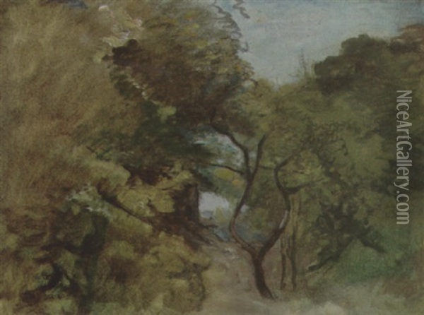 Landschaft Oil Painting - Barthelemy Menn