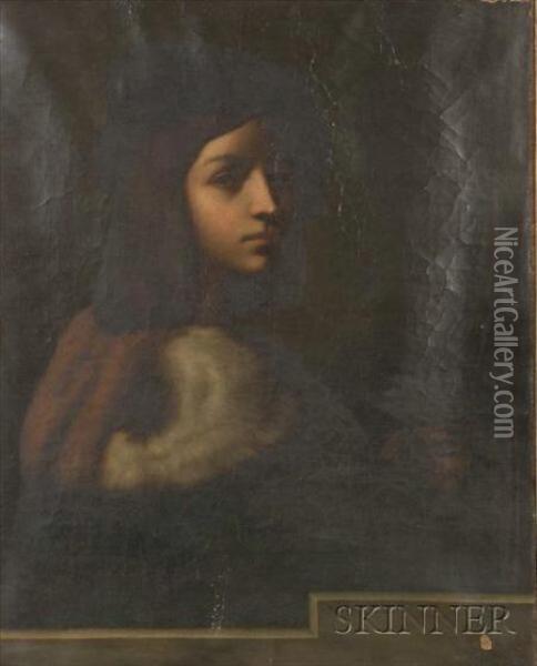 Portrait Of A Gentleman. Oil Painting - Tiziano Vecellio (Titian)