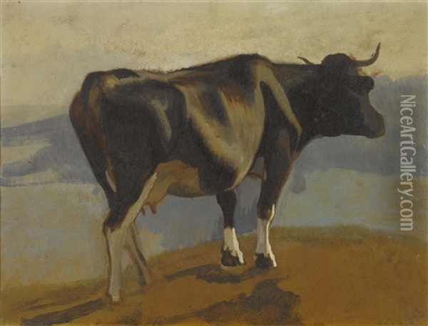 Kuh Oil Painting - Albert Lugardon