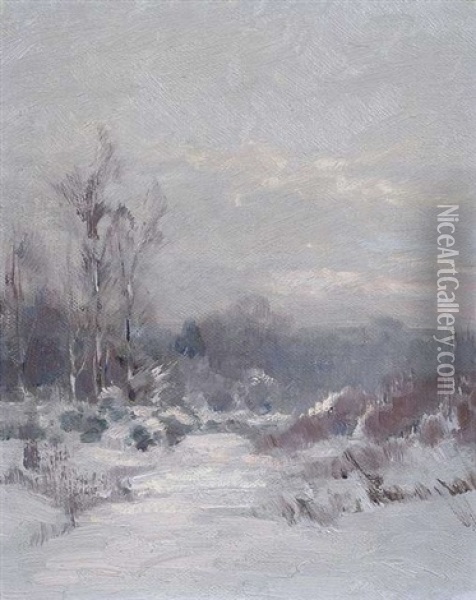 Winterlandschaft Oil Painting - Nelson Gray Kinsley