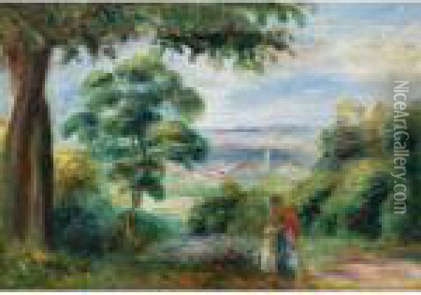 Paysage Oil Painting - Pierre Auguste Renoir