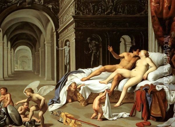 Venus and Mars Oil Painting - Carlo Saraceni