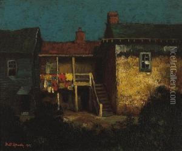 Robert Louis Stevenson's House, Monterey Oil Painting - Will Speaks