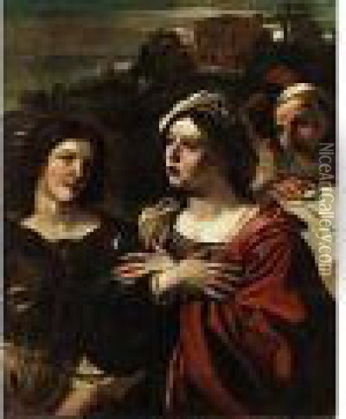 Die Biblische Abigail Oil Painting - Guercino