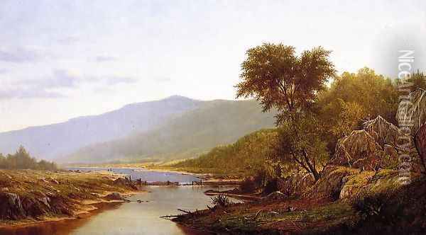 In the White Mountains Oil Painting - Charles Wilson Knapp