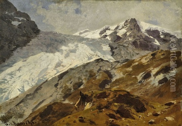 Madatschferner Von Der Franz Josephhohe Oil Painting - Otto von Kameke