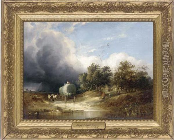 The Approaching Storm Oil Painting - Henry John Boddington
