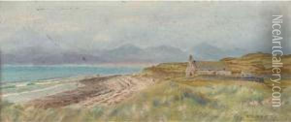 Llandawrg Church Oil Painting - Arthur Hughes
