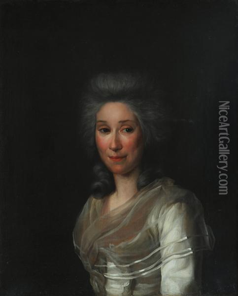 Portrait Of A Lady Oil Painting - Francois Ferriere