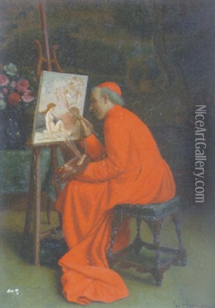 Cardinal Sin Oil Painting - Leo Herrmann