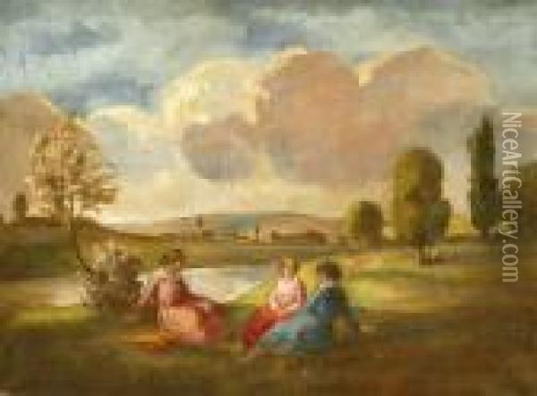 Toparton Oil Painting - Bela Ivanyi Grunwald