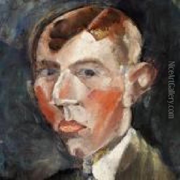 Self Portrait Oil Painting - Vilhelm Lundstrom