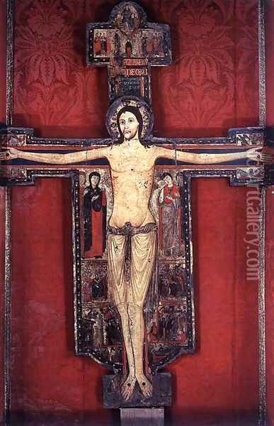 Crucifix Oil Painting - Italian Unknown Master