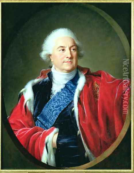 Portrait of Stanislas II Augustus 1732-98, 1797 Oil Painting - Elisabeth Vigee-Lebrun